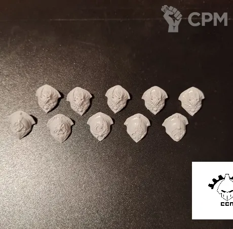 Описание картинки Shoulder pads Adeptus Custodes от ССП по цене 250руб | Свободный Рынок Миниатюр - СРМ