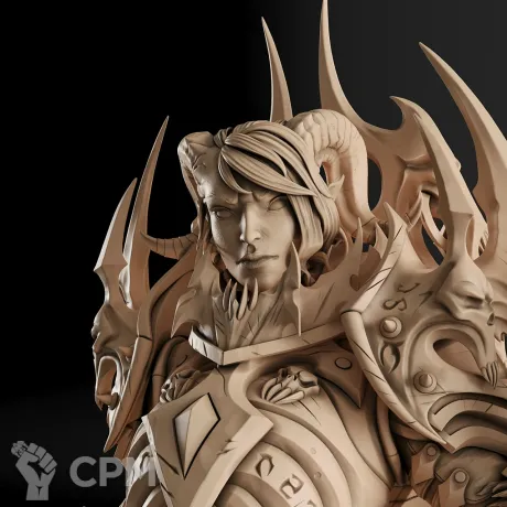 Описание картинки Draenei Death Knight Фигурка (World of Warcraft) от GAS3TXD  по цене 4 600руб | Свободный Рынок Миниатюр - СРМ