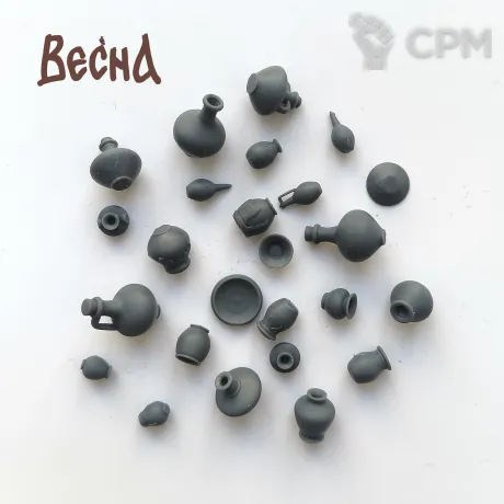 Описание картинки СРЕДНЕВЕКОВЫЕ ГОРШКИ 1 от ВЕСНА по цене 400руб | Свободный Рынок Миниатюр - СРМ
