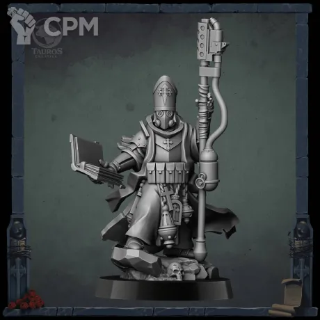 Описание картинки Prelado (Prophet Cleric Lieutenant Castigator) от Manufactorum76 по цене 200руб | Свободный Рынок Миниатюр - СРМ
