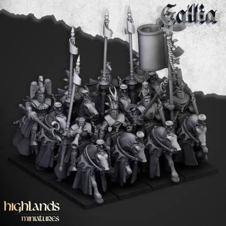 Описание картинки Bretonnia Grail Knight 2 от Knight of Light по цене 2 200руб | Свободный Рынок Миниатюр - СРМ
