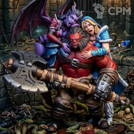 Описание картинки Акс (Axe) Дота 2 от Flameborn_Minis по цене 4 200руб | Свободный Рынок Миниатюр - СРМ