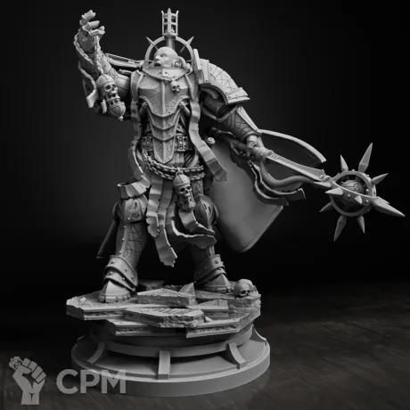Описание картинки Lorgar, Primarch of the Word Bearers Legion от 3D Print Workshop по цене 809руб | Свободный Рынок Миниатюр - СРМ