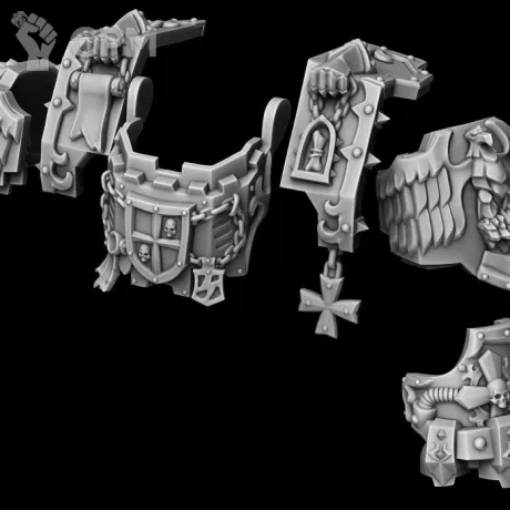 Описание картинки Броня "Loculo" тип  Fist от Bazilevs по цене 845руб | Свободный Рынок Миниатюр - СРМ