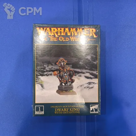 Описание картинки TOW: Dwarfen Mountain Holds Dwarf King with Oathstone от Akella по цене 3 000руб | Свободный Рынок Миниатюр - СРМ