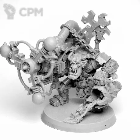 Описание картинки Classic Big Mek with Shokk Attack Gun от Oi!-Factory по цене 715руб | Свободный Рынок Миниатюр - СРМ