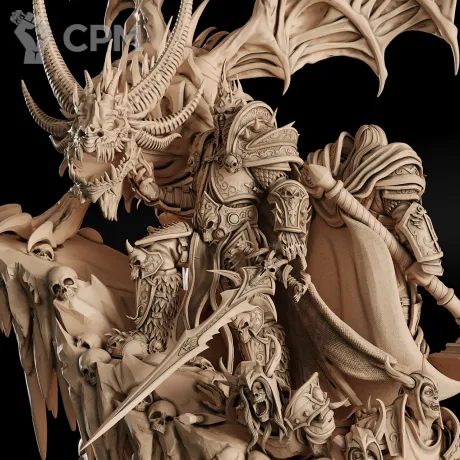 Описание картинки Arthas Menethil Lich King Диорама (World of Warcraft) от GAS3TXD  по цене 19 900руб | Свободный Рынок Миниатюр - СРМ