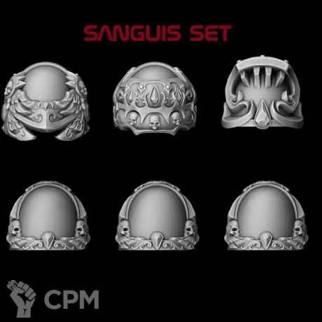 Описание картинки наплечники Sanguis от Bazilevs по цене 497руб | Свободный Рынок Миниатюр - СРМ