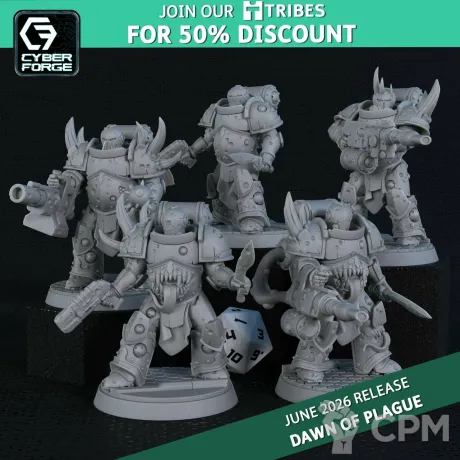 Описание картинки Fetid Legionnaires 2 от 3DPrintClub по цене 140руб | Свободный Рынок Миниатюр - СРМ