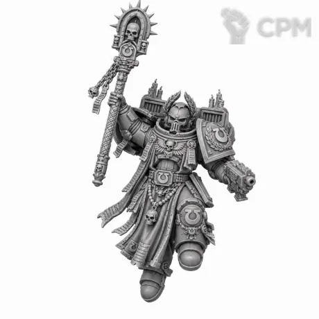 Описание картинки Ultramarines Chaplain от 3D Shop  по цене 400руб | Свободный Рынок Миниатюр - СРМ