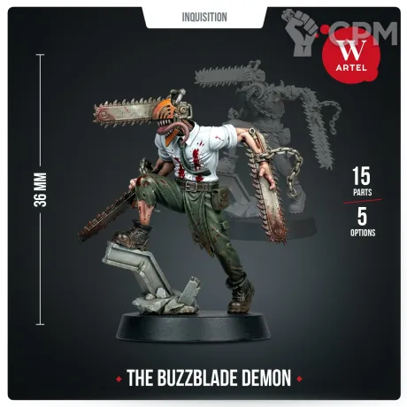 Описание картинки Миниатюра The Buzzblade Demon от Артель W по цене 1 195руб | Свободный Рынок Миниатюр - СРМ