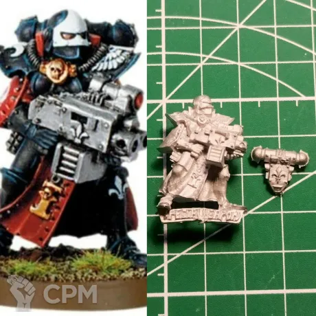 Описание картинки Battle Sister w/Storm Bolter 1 (2004) от Stark Foundry по цене 310руб | Свободный Рынок Миниатюр - СРМ