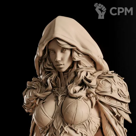 Описание картинки Sylvaen Sister of Wolves Фигурка от GAS3TXD  по цене 5 200руб | Свободный Рынок Миниатюр - СРМ
