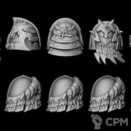 Описание картинки наплечники Tribus от Bazilevs по цене 497руб | Свободный Рынок Миниатюр - СРМ