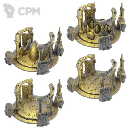 Описание картинки Пусковая шахта Ультрамара (цена за 1 вариант) от 3D Wargaming по цене 2 000руб | Свободный Рынок Миниатюр - СРМ