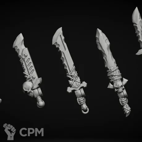 Описание картинки оружие тип Obsidian (левая рука) от Bazilevs по цене 497руб | Свободный Рынок Миниатюр - СРМ