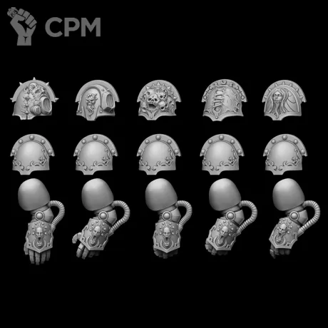 Описание картинки Shoulder pads model “TDA” type Dolor от Bazilevs по цене 597руб | Свободный Рынок Миниатюр - СРМ