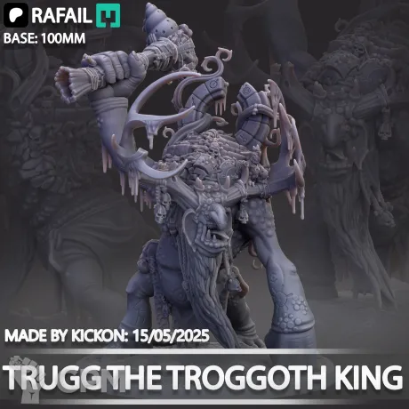Описание картинки Trugg the Troggoth King от Knight of Light по цене 1 400руб | Свободный Рынок Миниатюр - СРМ