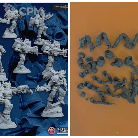 Описание картинки Chaos Space Marine Raptors от Milestone по цене 1 500руб | Свободный Рынок Миниатюр - СРМ