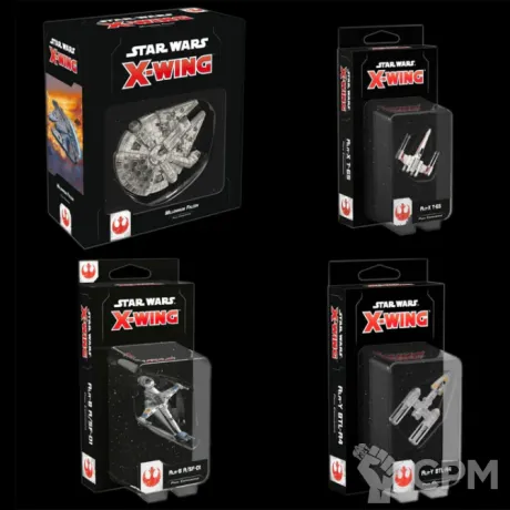 Описание картинки Star Wars X-wing набор повстанцев (на итальянском) (предзаказ) от Mini Wargame по цене 17 950руб | Свободный Рынок Миниатюр - СРМ