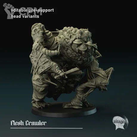 Описание картинки Flesh Crawler от PocketSized Prints по цене 1 900руб | Свободный Рынок Миниатюр - СРМ