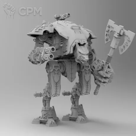 Описание картинки Space Wolves Imperial Knight от Tobysunrise по цене 2 000руб | Свободный Рынок Миниатюр - СРМ