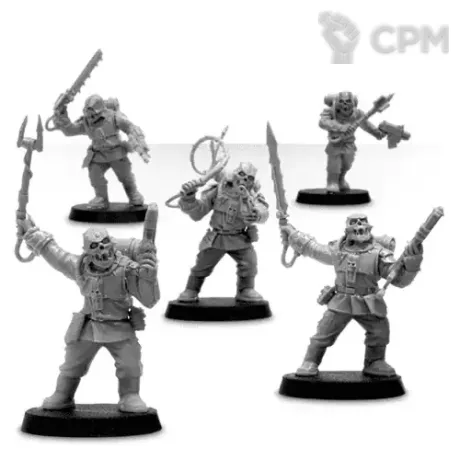 Описание картинки Renegade Militia Enforcers от Red Rooster по цене 1 547руб | Свободный Рынок Миниатюр - СРМ