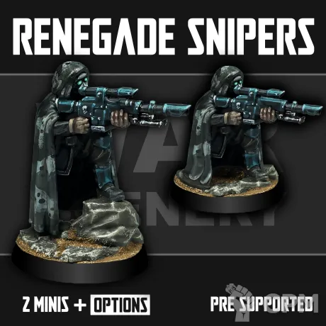 Описание картинки Renegade Snipers от Manufactorum76 по цене 320руб | Свободный Рынок Миниатюр - СРМ