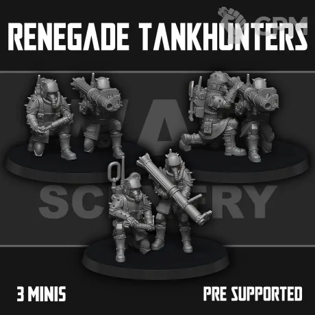 Описание картинки Renegade Tankhunters от Manufactorum76 по цене 1 000руб | Свободный Рынок Миниатюр - СРМ