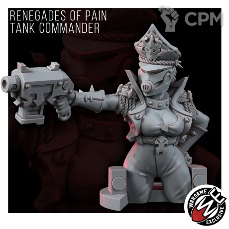 Описание картинки Renegades Of Pain Tank Commander Командир танка. от WastelandMiniatures по цене 190руб | Свободный Рынок Миниатюр - СРМ