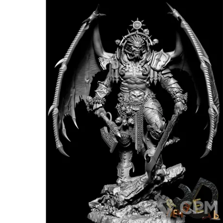 Описание картинки The Daemon Primarch Angron от R.E.print по цене 1 890руб | Свободный Рынок Миниатюр - СРМ