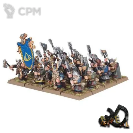 Описание картинки Dwarf Warriors от R.E.print по цене 690руб | Свободный Рынок Миниатюр - СРМ