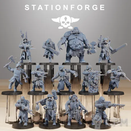 Описание картинки +Corrupted Guard + Культисты от WastelandMiniatures по цене 920руб | Свободный Рынок Миниатюр - СРМ