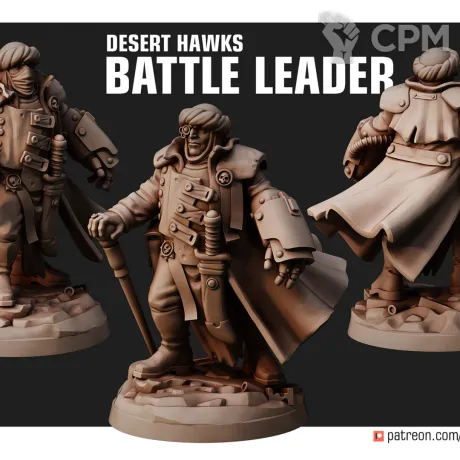 Описание картинки Desert hawks battle leader/Castellan от Laboratory of Chaos по цене 100руб | Свободный Рынок Миниатюр - СРМ