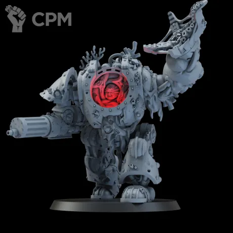 Описание картинки Миниатюра Дредноут глубинных десантников, Helbrute от Brother Ork по цене 1 740руб | Свободный Рынок Миниатюр - СРМ