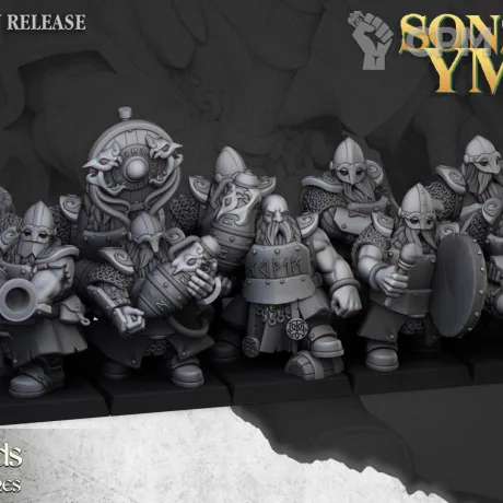 Описание картинки Dwarf Irondrakes от Knight of Light по цене 880руб | Свободный Рынок Миниатюр - СРМ