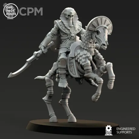 Описание картинки Tomb Kings Tomb King на коне от Knight of Light по цене 150руб | Свободный Рынок Миниатюр - СРМ