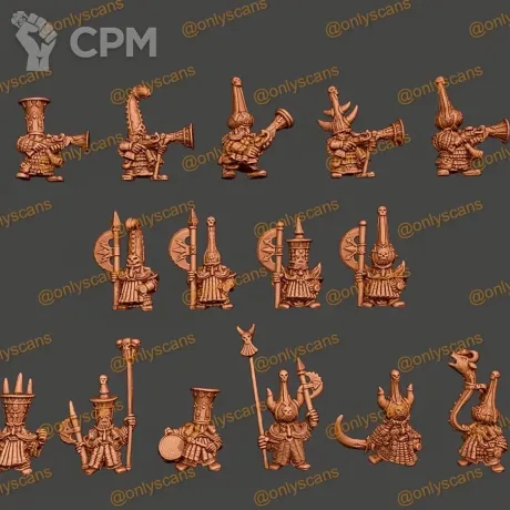 Описание картинки Retro Chaos Dwarfs от MrMetalHorror по цене 1 000руб | Свободный Рынок Миниатюр - СРМ