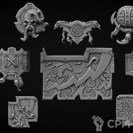 Описание картинки броня Reptek тип Tribus от Bazilevs по цене 845руб | Свободный Рынок Миниатюр - СРМ