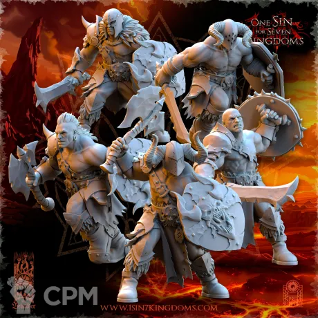 Описание картинки Barbarian Despoilers with Weapon and Shield от Naggaroth Night по цене 250руб | Свободный Рынок Миниатюр - СРМ