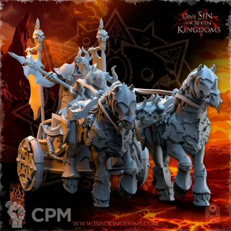 Описание картинки Deathbringer Chariot от Naggaroth Night по цене 2 000руб | Свободный Рынок Миниатюр - СРМ
