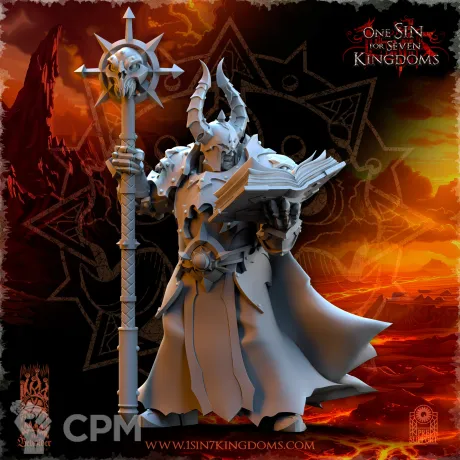 Описание картинки Chaos Sorcerer Lord от Daniilfedyakov по цене 270руб | Свободный Рынок Миниатюр - СРМ