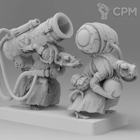 Описание картинки Poison Wind Mortars от 3Д-Печка по цене 300руб | Свободный Рынок Миниатюр - СРМ