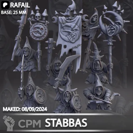 Описание картинки Moonclan Stabbas от Naggaroth Night по цене 200руб | Свободный Рынок Миниатюр - СРМ