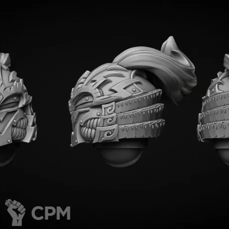 Описание картинки шлем тип "MENDAX" Khan Father от Bazilevs по цене 147руб | Свободный Рынок Миниатюр - СРМ