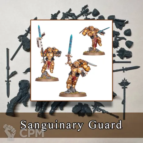 Описание картинки Sanguinary Guard от SaJRa по цене 900руб | Свободный Рынок Миниатюр - СРМ