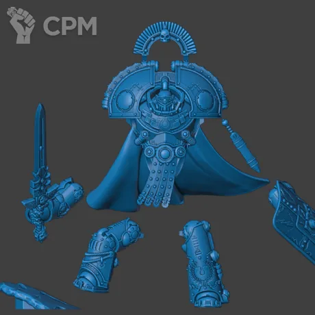 Описание картинки Ultramarines Praetor от Destr по цене 500руб | Свободный Рынок Миниатюр - СРМ