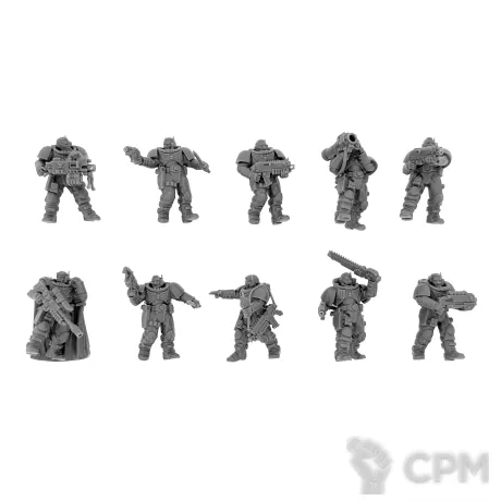 Описание картинки Scout Squad Kill Team от Asterisk Print по цене 1 200руб | Свободный Рынок Миниатюр - СРМ