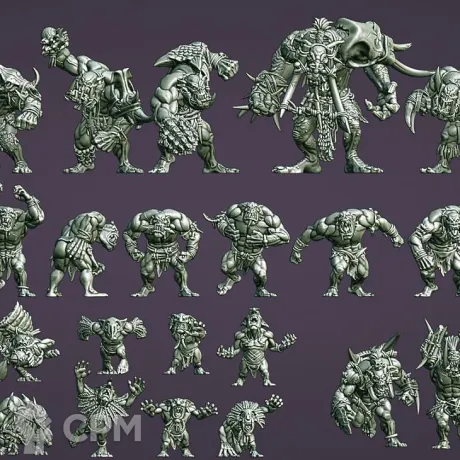 Описание картинки Savage Orc Team от 3Д-Печка по цене 3 060руб | Свободный Рынок Миниатюр - СРМ