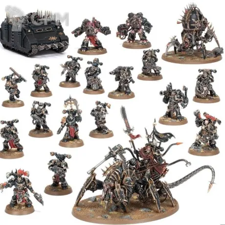 Описание картинки Chaos Space Marines армия 2000 pts от Миньки Молота Войны по цене 22 000руб | Свободный Рынок Миниатюр - СРМ